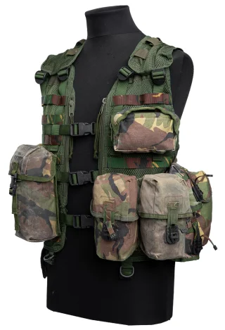 An example of the pouch attached to a vest.