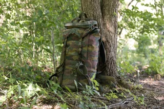 Rucksack with the side pouches removed.