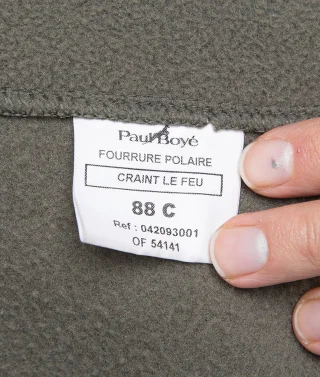 Made in France. This "88C / Small Regular" jacket is worn by a Medium Regular size person in the pictures.