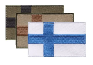 Varusteleka Finnish Flag Patch, 77 x 47 mm