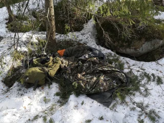 SA M05 sleeping bag inside a Särmä TST Thermal Cloak.