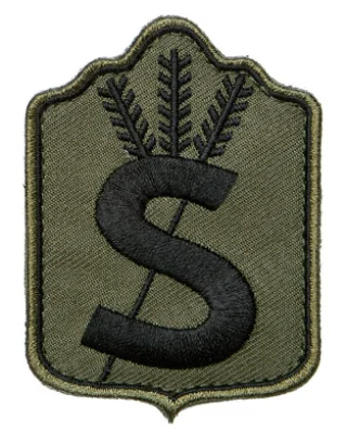 Varusteleka Suojeluskunta (Finnish Civil Guard) patch, subdued