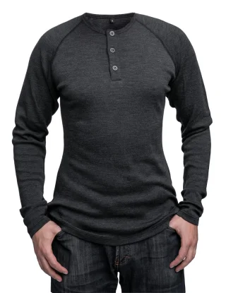 Särmä Henley Shirt, Merino Wool