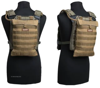 Attached onto a plate carrier the side clips are a tight fit but do still function properly.