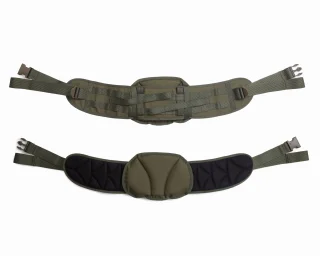 The removable hip belt doubles as an equipment belt or to drag a sledge