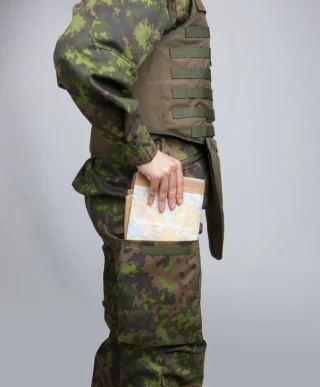 Our enlarged cargo pockets are now perfect for large military maps.