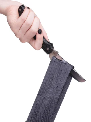 This knife is suitable for professional first responders and prepared civilians alike. You can use it for cutting seatbelts, ropes, webbing, and other fibrous material that’s in your way.