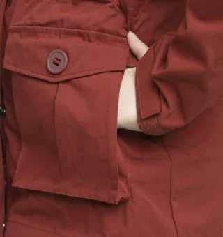 Hand-warming pockets with lining