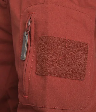 Sleeve pocket with velcro base