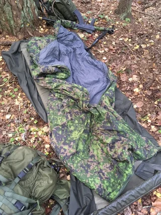 Later prototype testing durign a Finnish defence forces excercise, the cloak functioned as expected in the role of a sleeping bag.