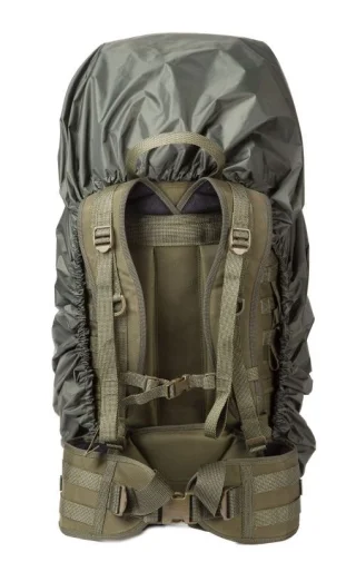 The Large size covers 60-litre (3660 cu in) rucksacks.