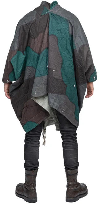 Used here in poncho form. Pictured is an unused example.