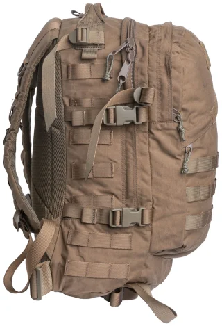 Compression and accessory straps and PALS webbing make this pack easily expandable and customizable.