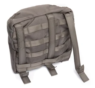 All pouches attach with a Snigel Design variant of the PALS system. Compatible with MOLLE platforms.