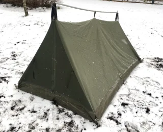 Works as a lighter shelter without the flysheet.