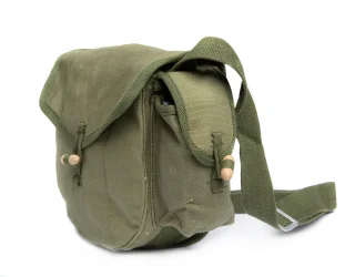 The pouch has a small pocket on the side in addition to the main compartment.