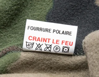 "Afraid of fire" - this garment is NOT flame retardant. Just ordinary fleece. 