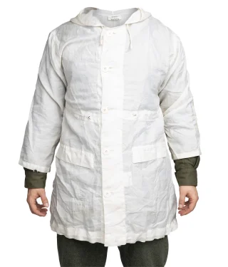 Pictured is a size "Medium" jacket. Note the short sleeves.