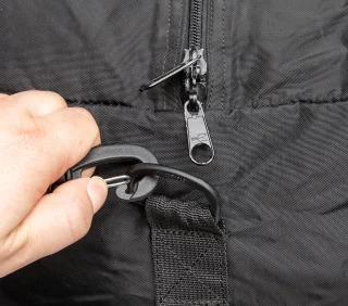 D-ring for the shoulder strap attachment