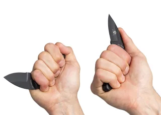 You can use this knife   in both normal and reverse grip.