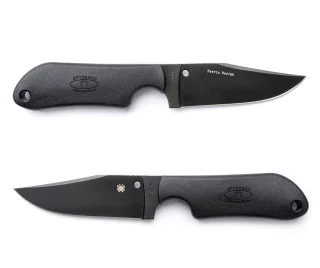 The black non-reflective Bowie-style blade.