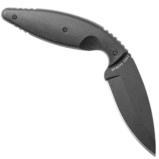 The curved knife is drawn like a pistol. So, you can deploy it a lot faster than a folder. The other benefit  is that you can sit, bend over, and do things comfortably without being bothered by the knife.