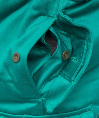 These have both side pockets and openings through which you can access the pockets of the pants underneath.