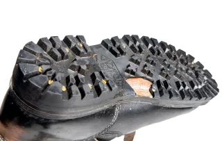 This might happen to the outsoles the first time they flex. Or after some use, varies from pair to pair. Read the full product description for details.