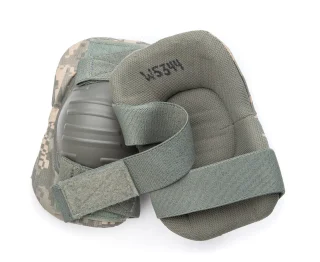 Elbow pads with elastic hook & loop straps.