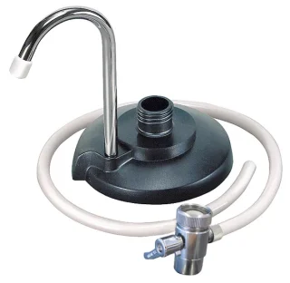 The Combi is equipped with the water tap kit that enables you to connect the filter to a tap in your kitchen, caravan, camper, or boat.