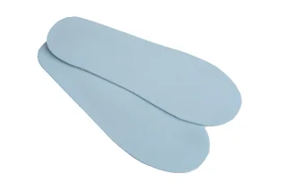 Inside you will most likely find these baby blue leather insoles, but it might be wise to replace them with something better.