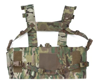 Velcro area on the back for better fitment to a plate carrier.