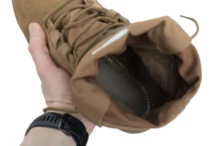 View inside the boot with the insole removed.