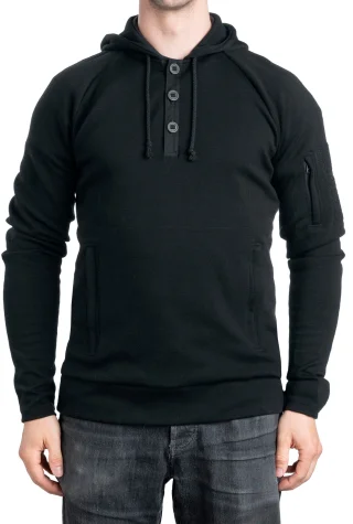 Särmä Merino Wool Hoodie with Buttons