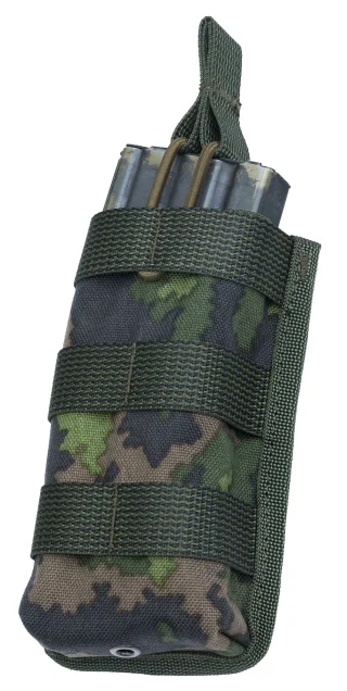 30 round AR15 magazine inside the pouch.