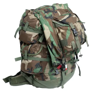 Smaller day pack on top of the larger CFP-90 pack