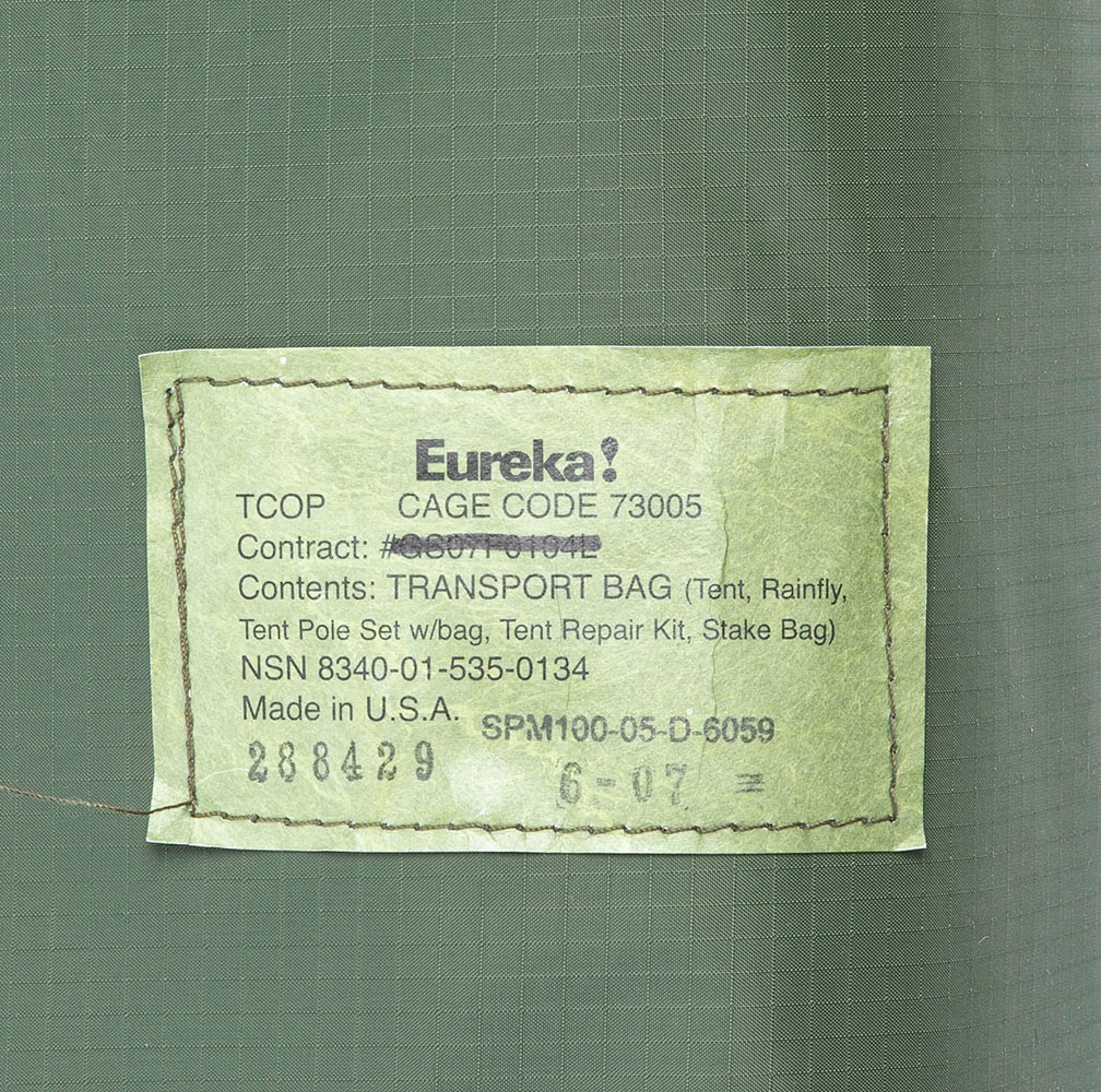 Eureka TCOP, One-Person Tent, Woodland, unissued - Varusteleka